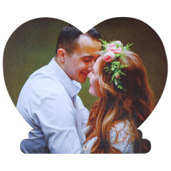 Sublimasyon MDF Kalp Çerçeve 19x23 cm - 1