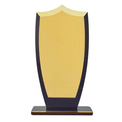 Sublimasyon Metal Baskılı Ahşap Plaket - Altın Metalli - 1