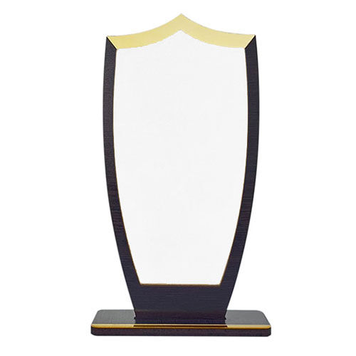 Sublimasyon Metal Baskılı Ahşap Plaket - Beyaz Metalli - OFİSOMİ-S