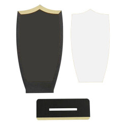 Sublimasyon Metal Baskılı Ahşap Plaket - Beyaz Metalli - 2