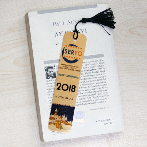 Sublimasyon Metal Kitap Ayracı - Altın - OFİSOMİ-S (1)