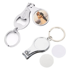 Sublimasyon Metal Tırnak Makası Anahtarlık - 1