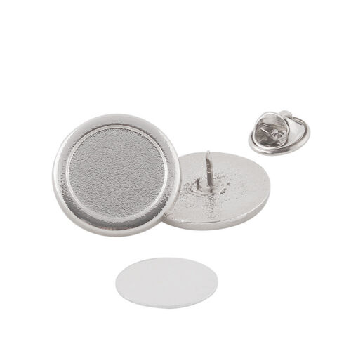 Sublimasyon Metal Yaka Rozeti - Gümüş - OFİSOMİ-S (1)