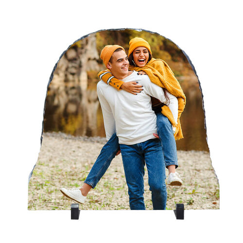 Süblimasyon Oval Doğal Taş çerçeve - OFİSOMİ-T