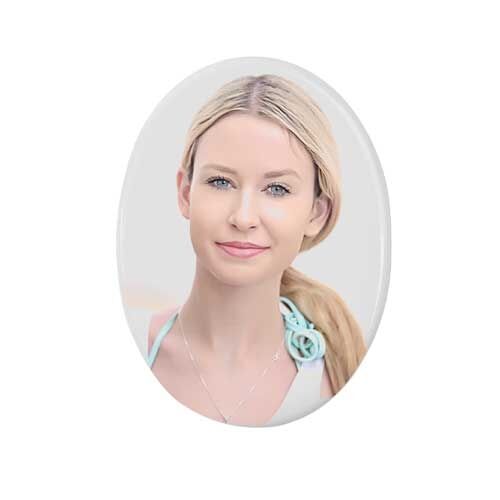 Sublimasyon Oval Seramik 15x10 cm- İthal - OFİSOMİ-S (1)