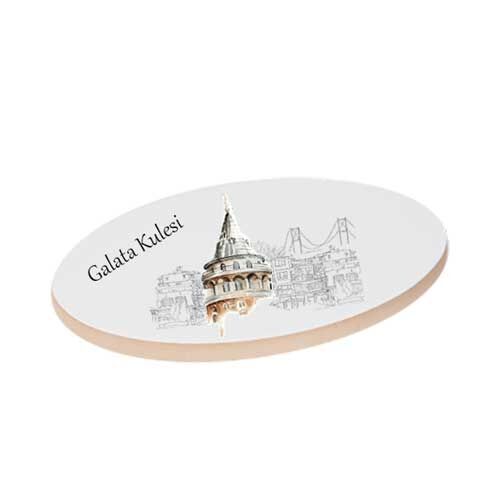 Sublimasyon Oval Seramik 7.9 x 11.4 cm - OFİSOMİ-S (1)