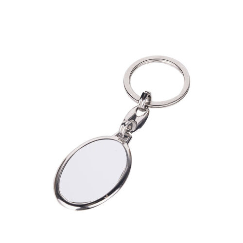 Süblimasyon Oval Tek Taraflı Metal Anahtarlık - 2'li Paket - OFİSOMİ-T