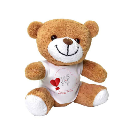 Sublimasyon Pelüş Kahverengi Ayı - OFİSOMİ-T