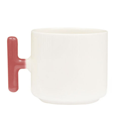 Sublimasyon Pembe Kulplu Seramik Latte Kupa - Kutulu - 3