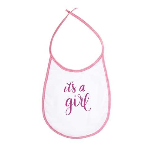 Sublimasyon Polyester Mama Önlüğü - Pembe Biyeli - OFİSOMİ-S