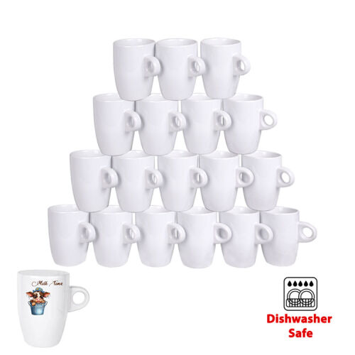 Süblimasyon Porselen Beyaz Latte Kupa Bardak - OFİSOMİ-T