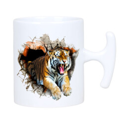 Sublimasyon Porselen Curve Kupa - Kutulu - 2