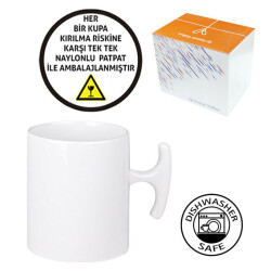 Sublimasyon Porselen Curve Kupa - Kutulu - 3