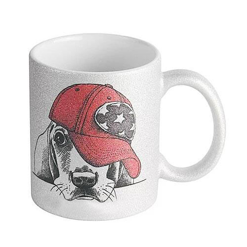 Sublimasyon Porselen Glitter (Simli) Gümüş Kupa - Kutulu - OFİSOMİ-S (1)