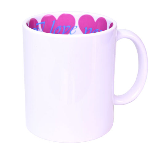 Süblimasyon Porselen I Love You Kupa Bardak - Kutulu - 3