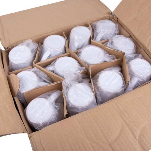 Sublimasyon Porselen Konik Beyaz Kupa - OFİSOMİ-T (1)