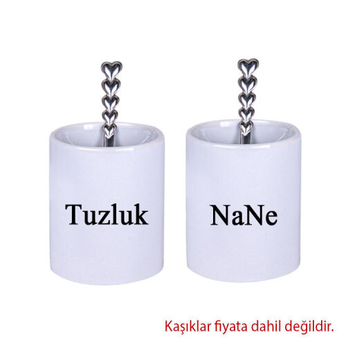 Süblimasyon Porselen Kulpsuz İkili Fincan Seti - 3