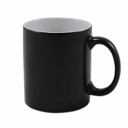 Sublimasyon Porselen Sihirli MAT Siyah Kupa- Kutulu - 2