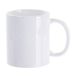 Sublimasyon Porselen Simli Beyaz Kupa - Kutulu - 1