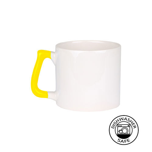 Sublimasyon Sarı Kulplu Seramik Gala Kupa - Kutulu - 3