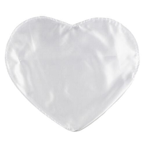 Sublimasyon Saten Kalp Yastık - Fırfırsız - OFİSOMİ-S (1)