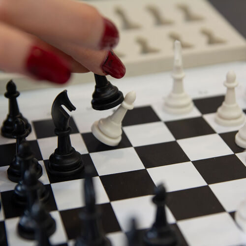 Süblimasyon Satranç Takımı -Mavi - OFİSOMİ-T