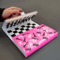 Süblimasyon Satranç Takımı - Pembe - 7