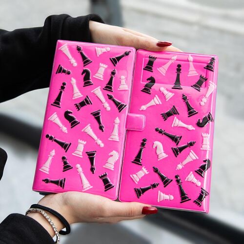 Süblimasyon Satranç Takımı - Pembe - 8