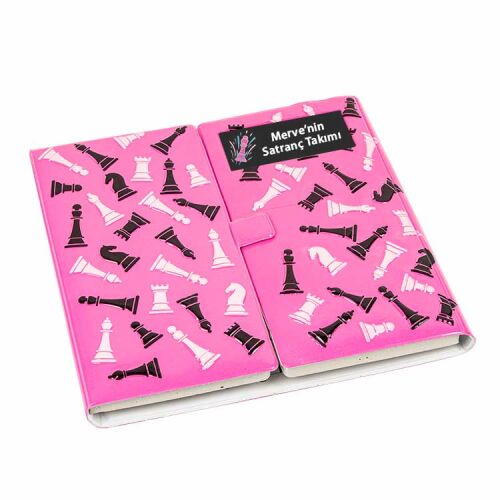 Süblimasyon Satranç Takımı - Pembe - OFİSOMİ-T (1)