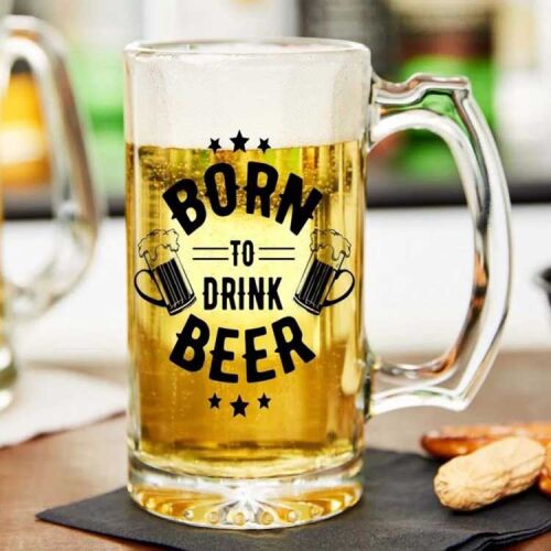 Süblimasyon Şeffaf Bira Bardağı - 2 Adet - 5