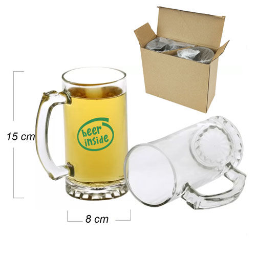 Sublimasyon Şeffaf Bira Bardağı - İkili Set - OFİSOMİ-S (1)