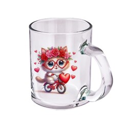 Süblimasyon Şeffaf Cam Kupa Bardak - 3