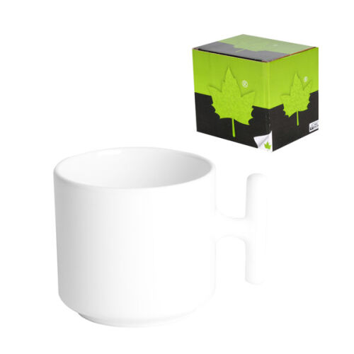 Sublimasyon Seramik Beyaz Kulplu Latte Kupa - Kutulu - OFİSOMİ-S