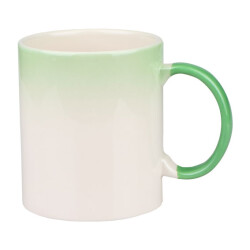 Sublimasyon Seramik Degrade Yeşil Kupa - Kutulu - 1