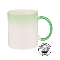 Sublimasyon Seramik Degrade Yeşil Kupa - Kutulu - 3