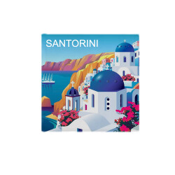 10x10cm Süblimasyon Seramik Magnet - 2'li Paket - 4