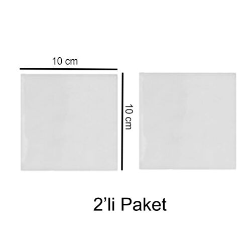 Süblimasyon Seramik Magnet 10x10cm - 2'li Paket - OFİSOMİ-T