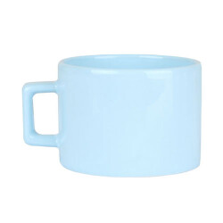 Sublimasyon Seramik Mavi Lüks Fincan - Kutulu - 1