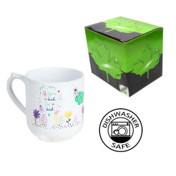 Sublimasyon Seramik Oval Beyaz Kupa - Kutulu - 3