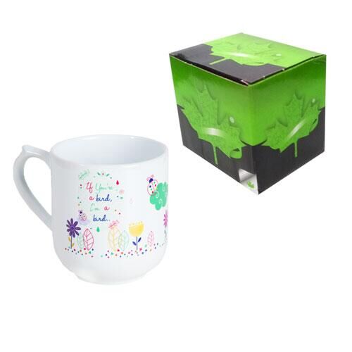 Sublimasyon Seramik Oval Beyaz Kupa - Kutulu - OFİSOMİ-S