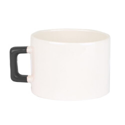 Sublimasyon Seramik Siyah Kulplu Lüks Fincan - Kutulu - 2