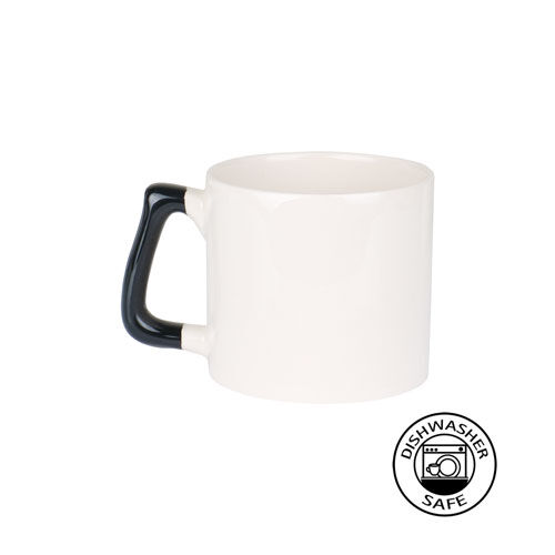 Sublimasyon Siyah Kulplu Seramik Gala Kupa - Kutulu - 3