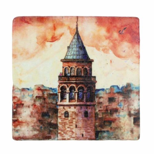 Sublimasyon Taş Bardak Altlığı 10x10 cm - Limra - OFİSOMİ-S