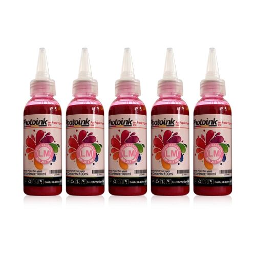 Süblimasyon-Transfer Baskı için 500ml Light Kırmızı Mürekkep - 1