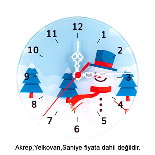 Süblimasyon Yuvarlak Saat Camı - 29cm - OFİSOMİ-T (1)