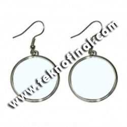 Sublimasyon Yuvarlak Küpe - OFİSOMİ-T (1)