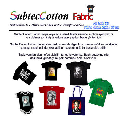 SubtecCotton A3 Fabric 27,5x39 cm (5 adet ) - OFİSOMİ-S (1)