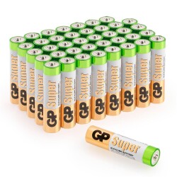 Süper Alkalin LR03 AAA Boy İnce Kalem Pil 40lı Paket GP24A-2VS40 - 1