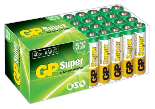 Süper Alkalin LR03 AAA Boy İnce Kalem Pil 40lı Paket GP24A-2VS40 - 2