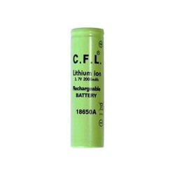 Supex 18650-2500S Şarjlı 3.7 V-2500 mAh Lityum Pil Tırnaklı - 1